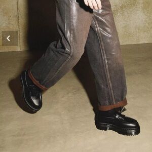 Dr. Marten Adrian Quad Mono Tassel Loafer in Black Size 10 or EU 43